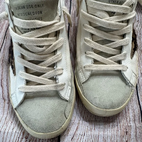 Golden Goose Superstar Sneakers in White and Beige - Picture 8 of 13